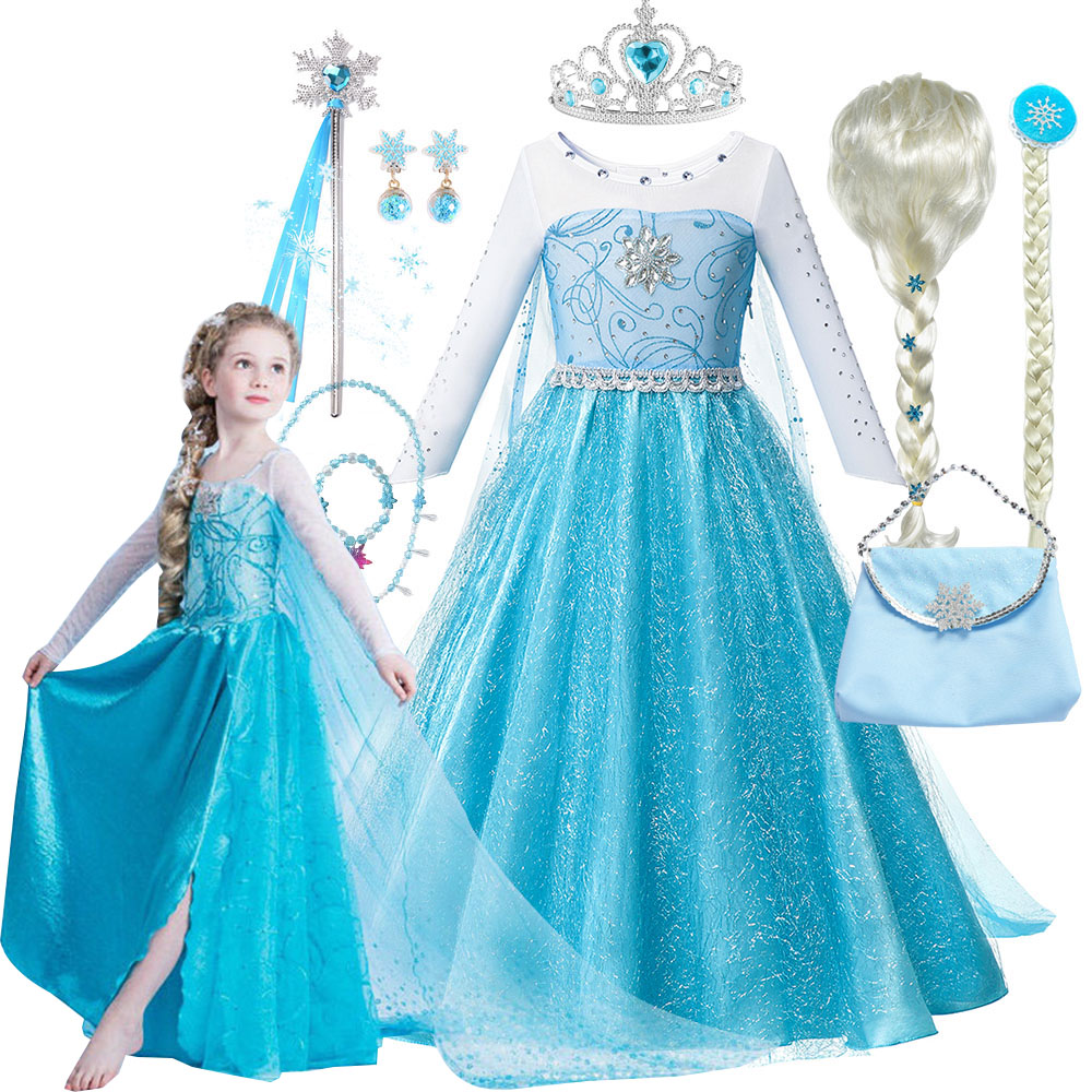 Baby Clothing Dresser - Disfraz de princesa Elsa para niña,