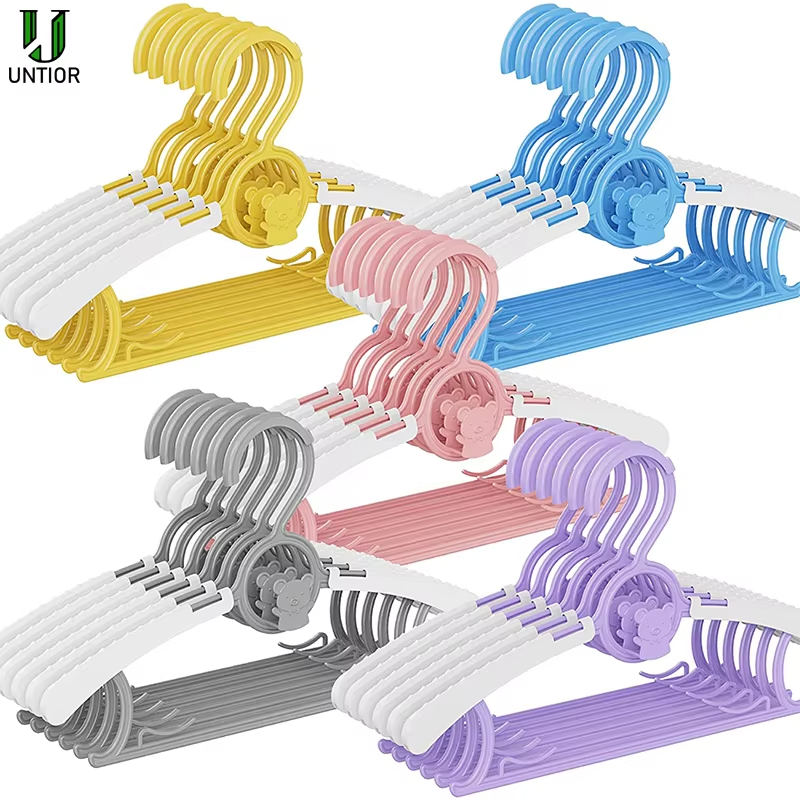 Baby Clothing Hanging Rack - Paquete de 10 perchas antideslizantes para
