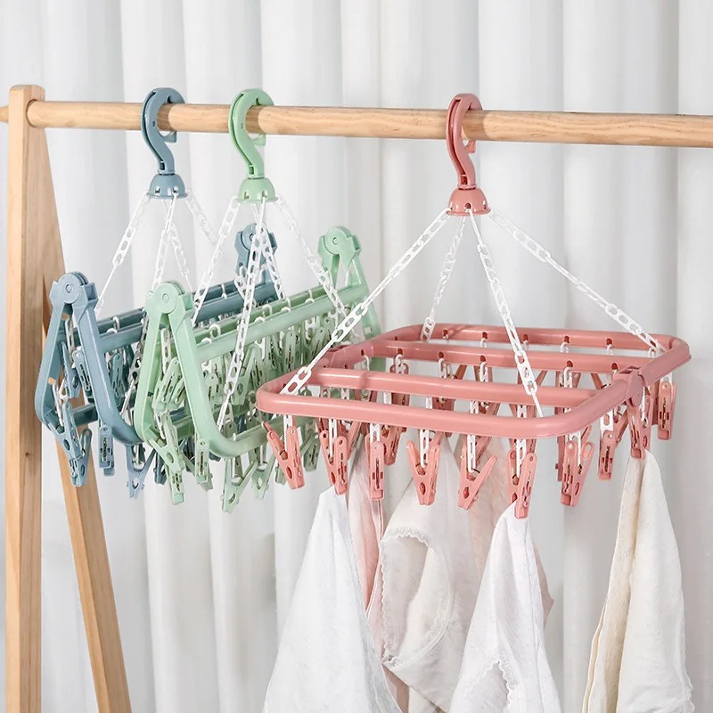 Colgador de secado de ropa con - Baby Clothing Hanging Rack reseña y precio
