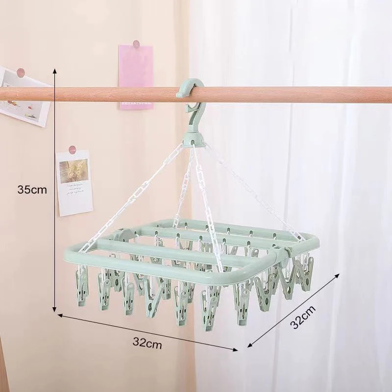 Colgador de secado de ropa con - Baby Clothing Hanging Rack reseña y precio