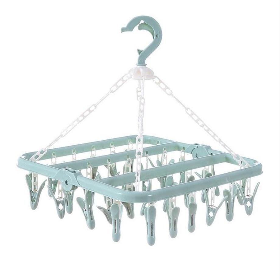 1 Pcs 32 Clips Ropa plegable P - Baby Clothing Hanging Rack reseña y precio