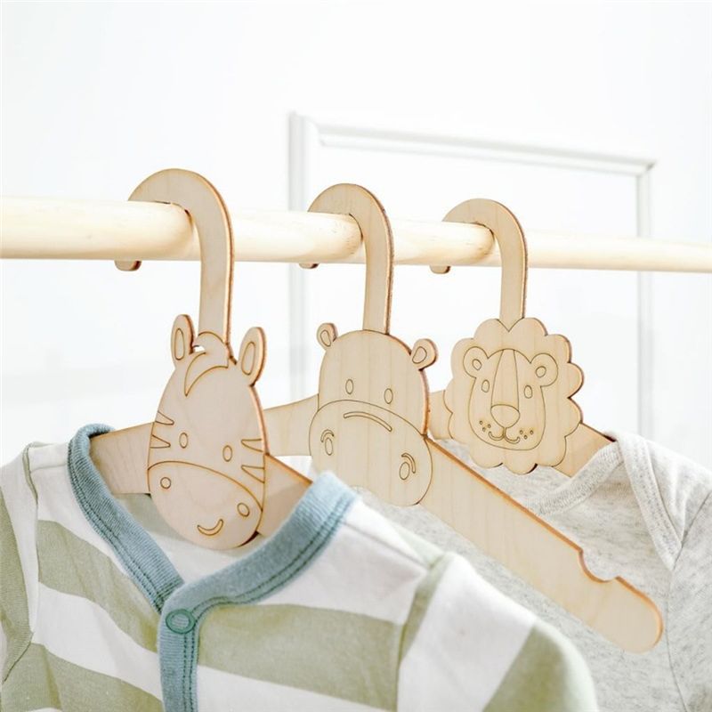 20 perchas de madera bonitas p - Baby Clothing Hanging Rack reseña y precio