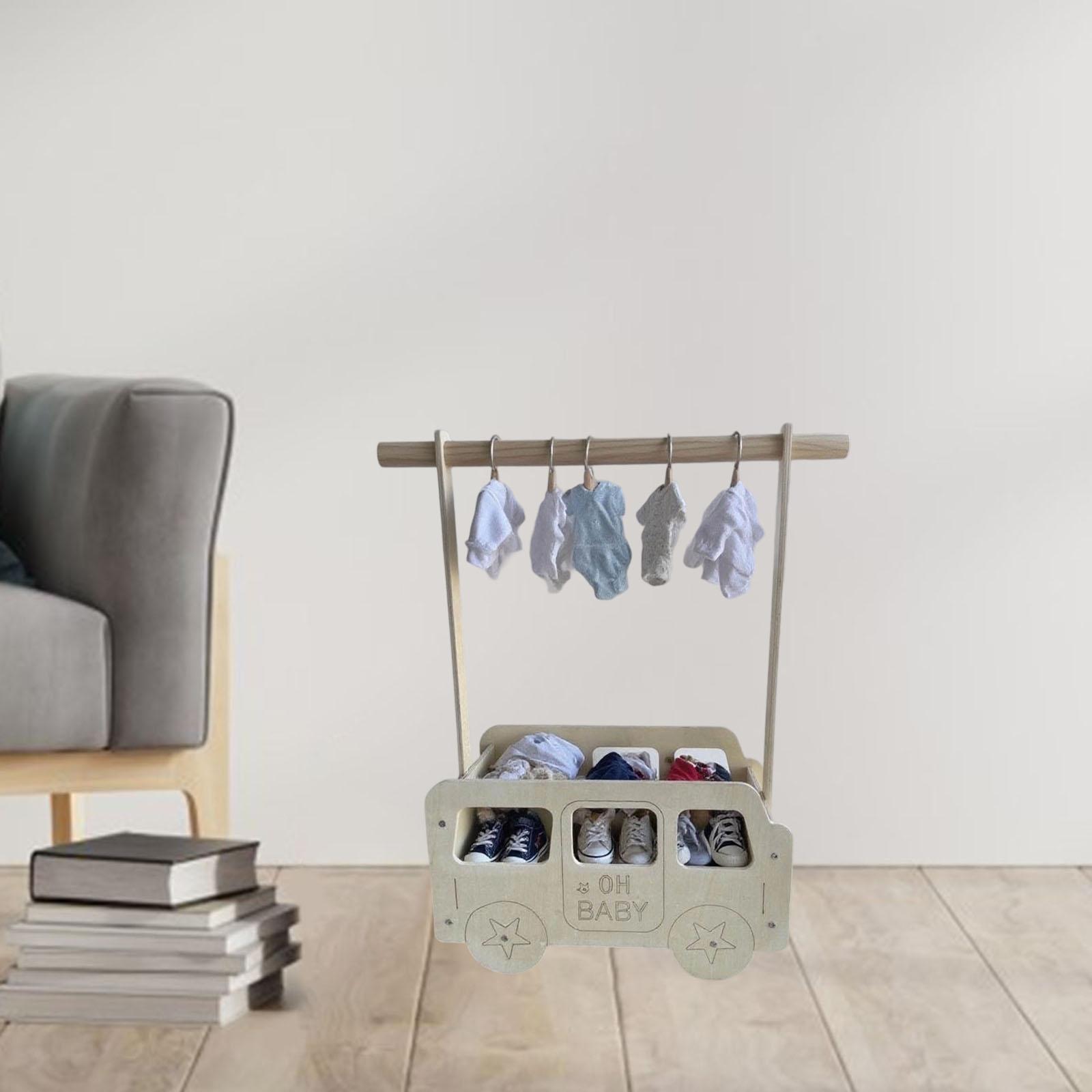 Estante para ropa para mascota - Baby Clothing Hanging Rack reseña y precio