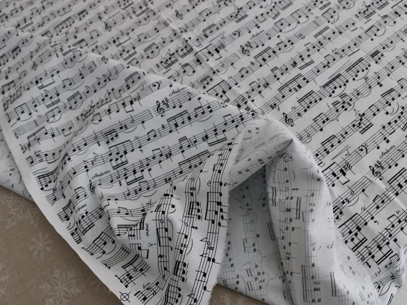 Tela con estampado musical, te - Baby Clothing Organic reseña y precio